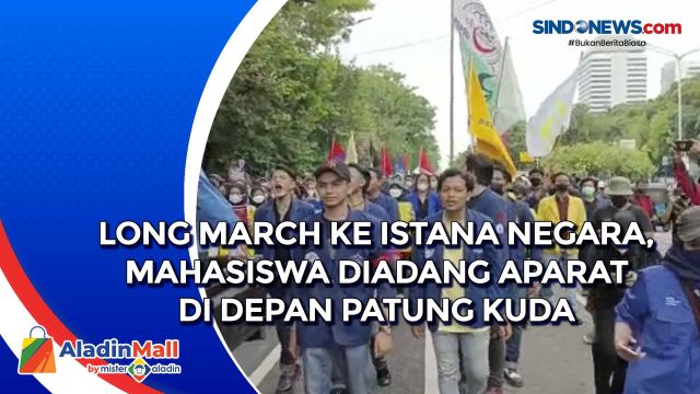 Long March ke Istana Negara, Mahasiswa Diadang Aparat....