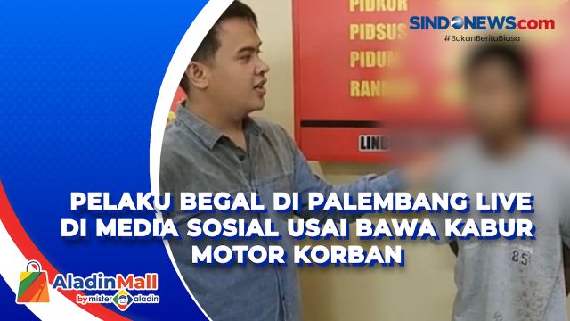 Pelaku Begal di Palembang Live di Media Sosial Usai....