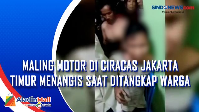 Maling Motor di Ciracas Jakarta Timur Menangis saat....