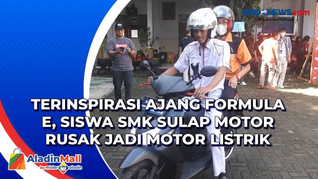 Terinspirasi Ajang Formula E, Siswa SMK Sulap Motor....