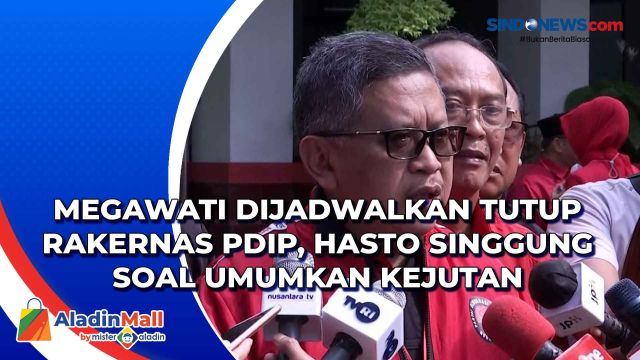 Megawati Dijadwalkan Tutup Rakernas PDIP, Hasto Singgung....