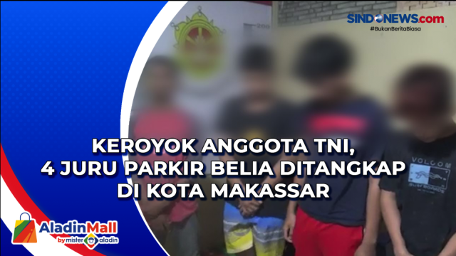 Keroyok Anggota TNI, 4 Juru Parkir Belia Ditangkap....