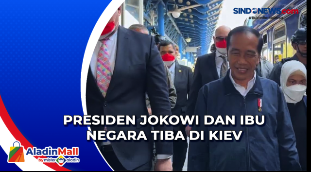 Presiden Jokowi dan Ibu Negara Tiba di Kiev