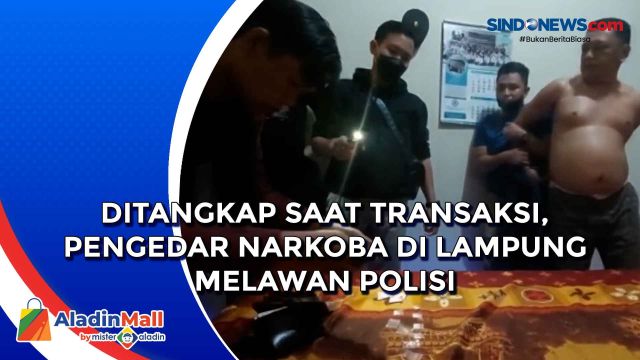 Ditangkap saat Transaksi, Pengedar Narkoba di Lampung....
