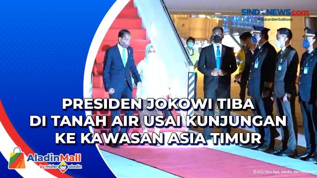 Presiden Jokowi Tiba di Tanah Air Usai Kunjungan ke....