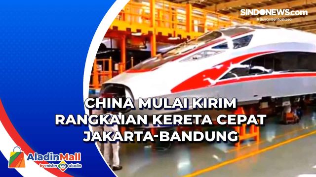 China Mulai Kirim Rangkaian Kereta Cepat Jakarta-Bandung