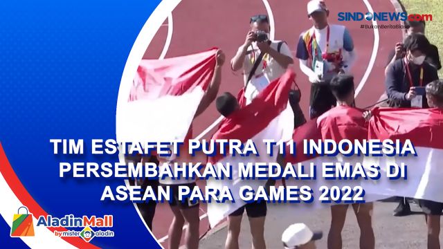 Tim Estafet Putra T11 Indonesia Persembahkan Medali....