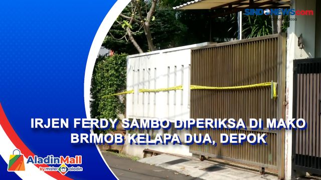 Irjen Ferdy Sambo Diperiksa di Mako Brimob Kelapa....
