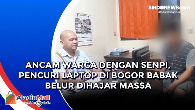 Ancam Warga dengan Senpi, Pencuri Laptop di Bogor....