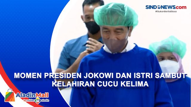 Momen Presiden Jokowi dan Istri Sambut Kelahiran Cucu....