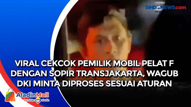Viral Cekcok Pemilik Mobil Pelat F dengan Sopir Transjakarta,....