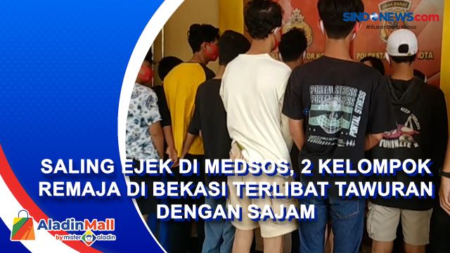 Saling Ejek di Medsos, 2 Kelompok Remaja di Bekasi....