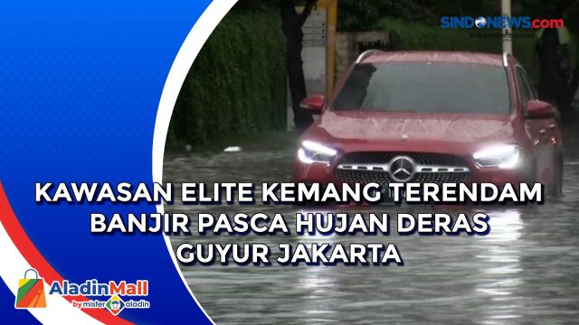 Kawasan Elite Kemang Terendam Banjir Pasca Hujan Deras....
