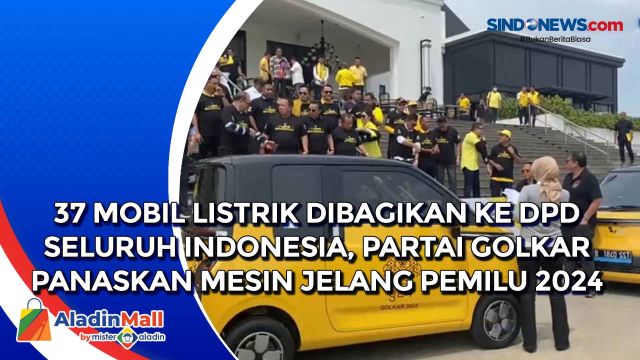 37 Mobil Listrik Dibagikan ke DPD Seluruh Indonesia,....