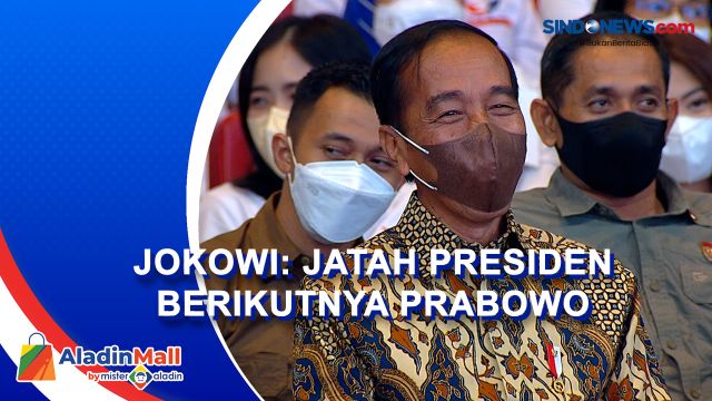 Presiden Jokowi: Jatah Presiden Berikutnya Prabowo,....