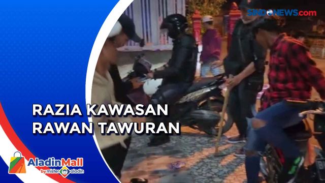Razia Kawasan Rawan Tawuran di Medan, Pemuda Bersenjata....