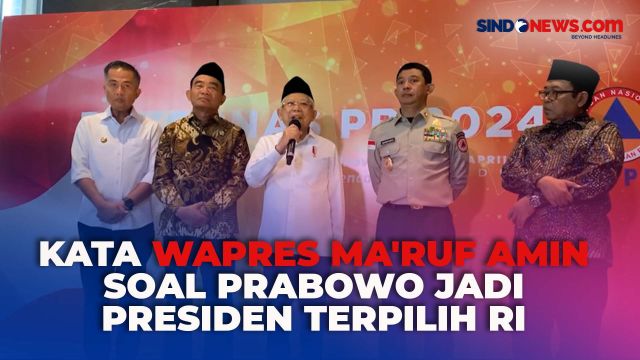 VIDEO: Wapres Ma'ruf Amin Apresiasi Prabowo Subianto Jadi Presiden
Terpilih RI 2024-2029