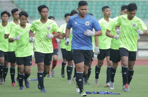 Timnas Indonesia U-16 Jalani Latihan Perdana Setelah Corona Mewabah