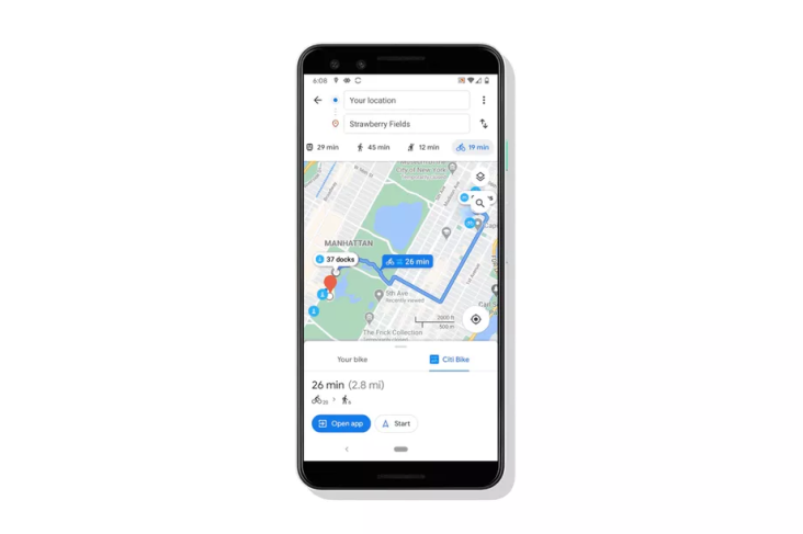 Google Maps Tampilkan Rute untuk Bersepeda