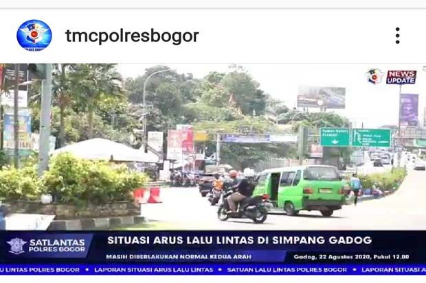 Traffic Report: Pukul 12.30 WIB Jalur Puncak One Way Arah Jakarta