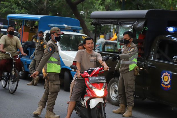 PSBB Ketat di Jakarta Utara, Satpol PP Tindak 3.904 Pelanggar