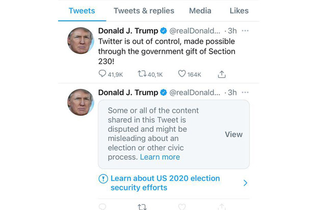 Kesal Kerap Disensor, Donald Trump: Twitter di Luar Kendali!