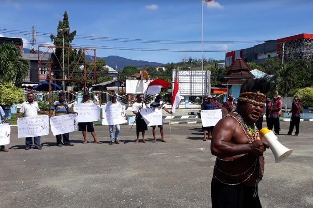 LGMP Demo di Jayapura, Minta Otsus Papua Dilanjutkan