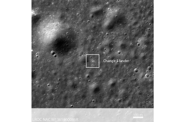 Ketika Pesawat Ruang Angkasa NASA Membidik Change-5 Milik China di Bulan