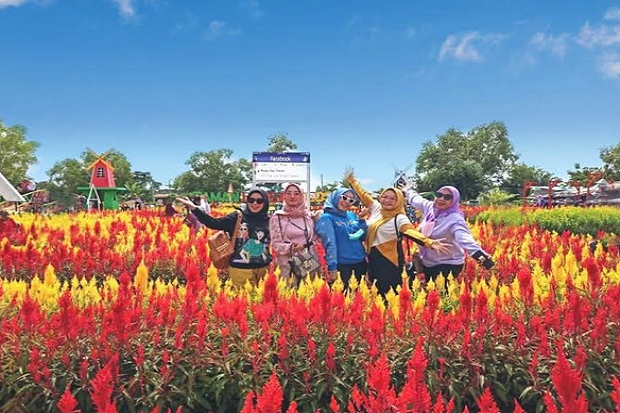Taman Bunga Celosia, Spot Instagramable Terbaru Warga Palembang