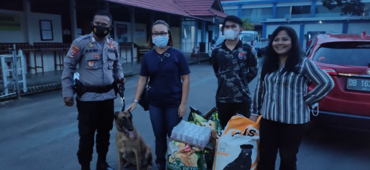 Sasa, Anjing Penemu Korban Longsor Dapat Apresiasi Komunitas di Manado