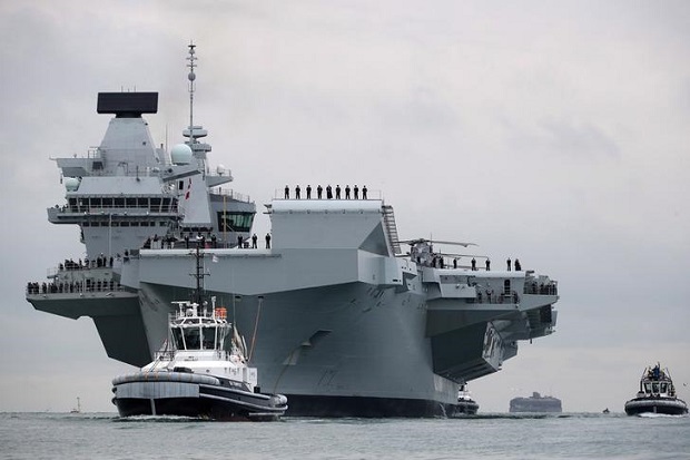 Kapal Perang AS Siap Jadi Bodyguard Kapal Induk Inggris di Laut China Selatan