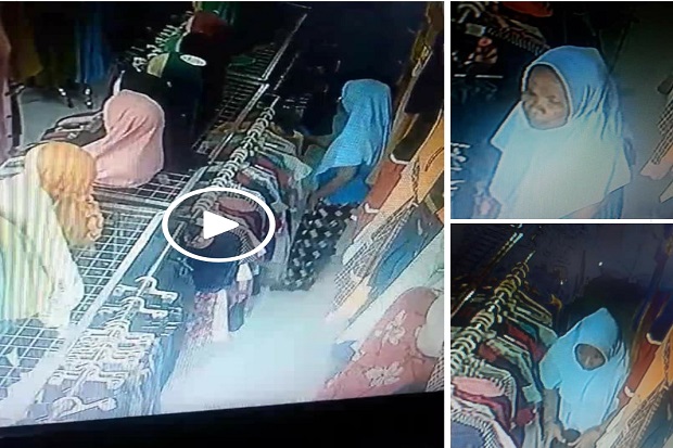Probolinggo Gempar, Seorang Wanita Terekam CCTV Saat dengan Santai Mencuri Pakaian