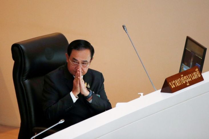 PM Thailand Selamat dari Mosi Tidak Percaya, Prayuth Didesak Mundur