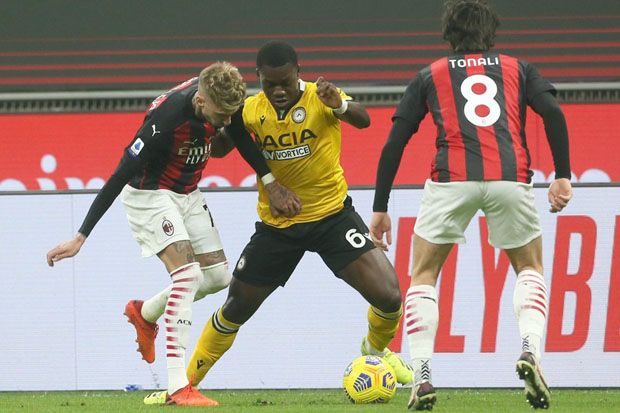 Nyaris Ditikam Udinese, Penalti Telat Kessie Selamatkan Milan