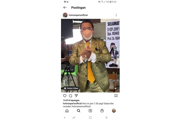 Ngopi Bareng Mahfud MD, Hotman Paris: Kenapa Tak Ada Contempt of Court di Indonesia