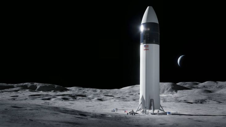 NASA Pilih SpaceX Kirim Astronot Jejakkan Kaki di Bulan