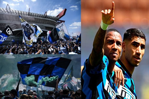 Inter Milan Rayakan Scudetto Bareng Penggemar di Giuseppe Meazza