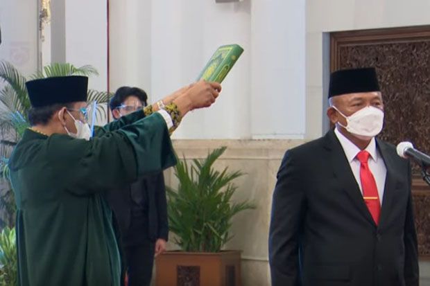 Dilantik Jokowi, Letjen TNI Ganip Warsito Resmi Jabat Kepala BNPB