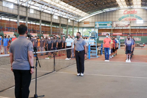 Buka Turnamen Tenis, Kapolda Sulsel Harap Personel Jaga Sportivitas
