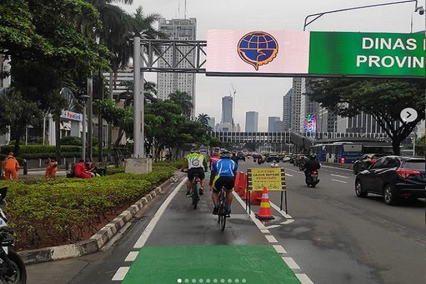 DPR Minta Kapolri Bongkar Jalur Sepeda Permanen di Sudirman-Thamrin