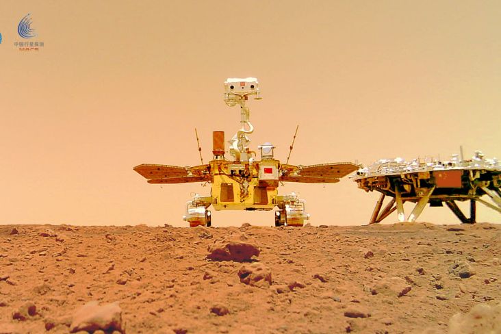 Rover Zhurong China Berhasil Merekam Suara dari Mars