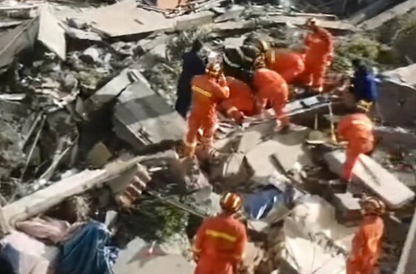 Hotel Runtuh di China Timur, Satu Orang Tewas dan 10 Orang Hilang