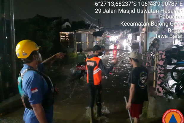Diguyur Hujan Deras, Belasan Rumah di Bojonggede Terendam Banjir