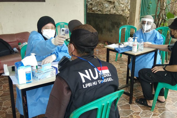 Program Vaksin Jaga Kiai, PCNU dan Polres Tangsel Sambangi Ponpes Al Tsaniyyah
