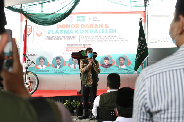 PWNU Jakarta Gelar Donor Darah, Dihadiri Wagub DKI dan Gibran