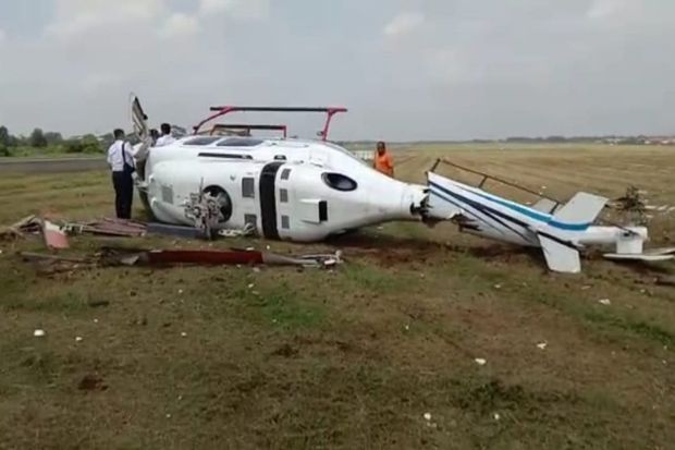 Helikopter Alami Kecelakaan di Curug Tangerang, Pilot Selamat