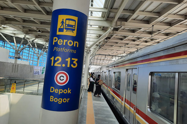 Jalur Layang Bogor Line Sudah Beroperasi, Begini Situasi di Stasiun Manggarai