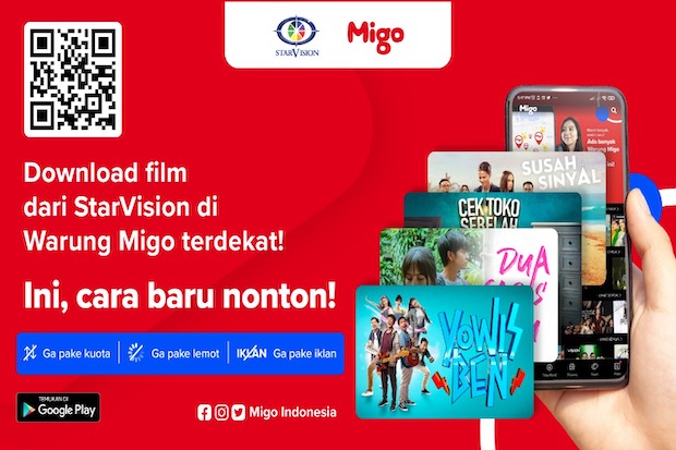 Gandeng StarVision, Migo Jalin Kerja Sama Jangka Panjang Tayangkan Film-Film Ternama Indonesia
