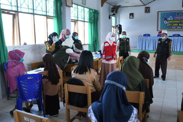 PMI Luwu Utara Lanjutkan Roadshow Vaksinasi Pelajar