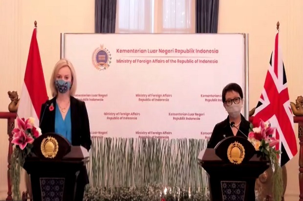 Jalin Hubungan Keamanan, Menlu Inggris Liz Truss Kunjungi Indonesia